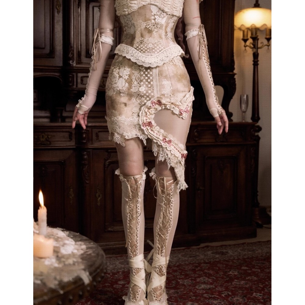 Cupid's Poetry Box Short Skirt by Blood Supply (BSY161SSK)