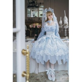 Rose Umbrella Classic Lolita Dress by Bramble Rose (BRR04)