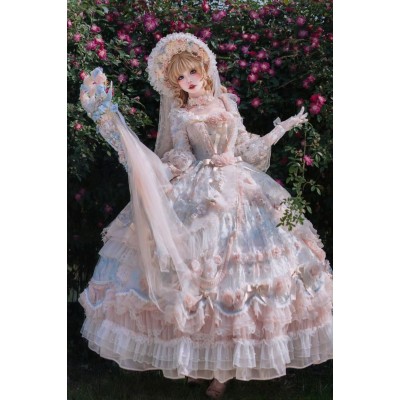 Rose Banquet Hime Lolita Dress by Cat Fairy (CF39)