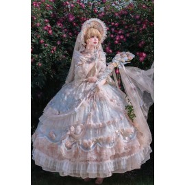 Rose Banquet Hime Lolita Dress by Cat Fairy (CF39)