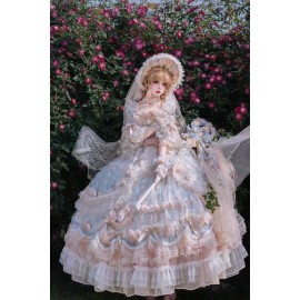 Rose Banquet Hime Lolita Dress by Cat Fairy (CF39)