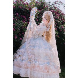 Rose Banquet Hime Lolita Dress by Cat Fairy (CF39)