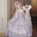 Runaway Princess (Purple) Hime Lolita Dress (Mid-Length) by Cat Fairy (CF40)