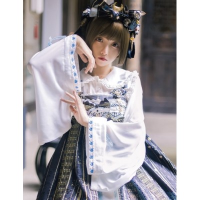 SALE! Wa Lolita BLOUSE Size L by Ocelot (C107)