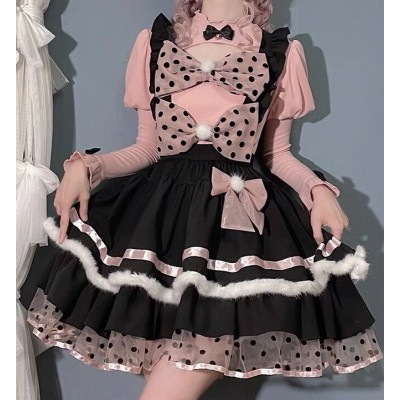 SALE! Wild Cat Kawaii Suspender Skirt by Alice Girl  (C111)