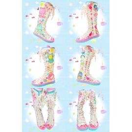 Custom Make Decora Platform Canvas Boots (CMK02)
