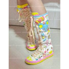 Custom Make Decora Platform Canvas Boots (CMK02)