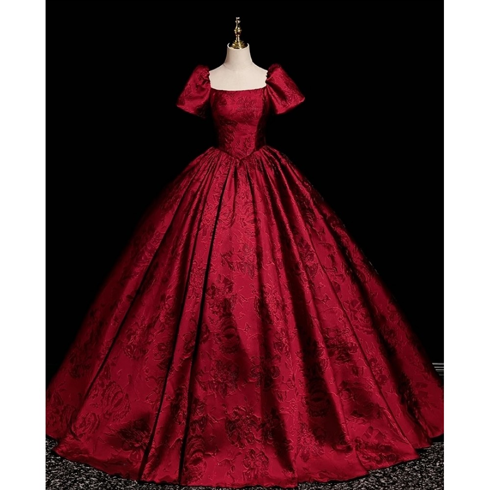 Red bubble short sleeves Gown (CMK06) Red bubble short sleeves Gown (CMK06)