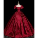 Red bubble short sleeves Gown (CMK06)