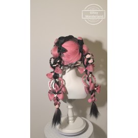 Custom Make Black & Pink Sweet Aesthetic Wigs (CMK07)
