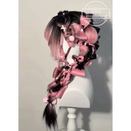 Custom Make Black & Pink Sweet Aesthetic Wigs (CMK07)
