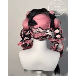 Custom Make Black & Pink Sweet Aesthetic Wigs (CMK07)