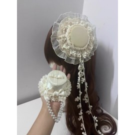 Handmade Lolita Mini Hat 2pc Set (CMK10)