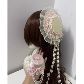 Handmade Lolita Mini Hat 2pc Set (CMK10)