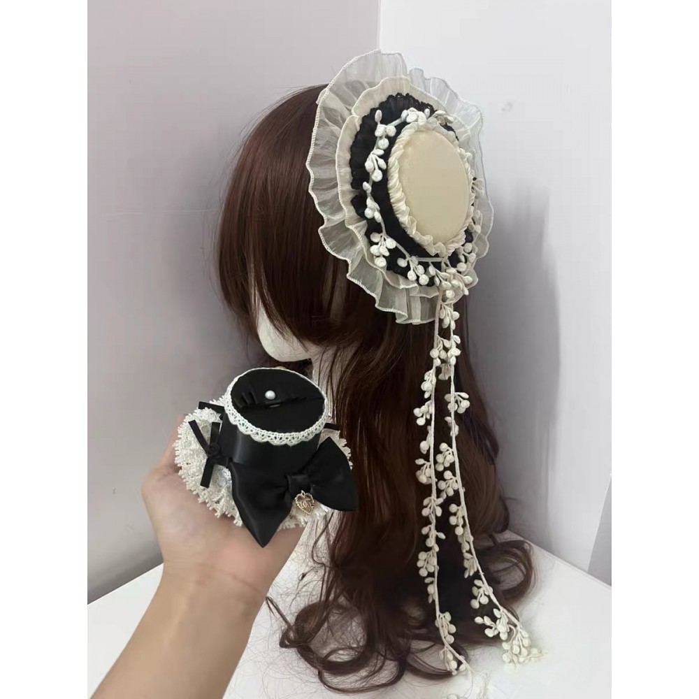 Handmade Lolita Mini Hat 2pc Set (CMK10)