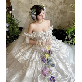 White Moonlight Lover Gown by Diamond Honey (DH140)