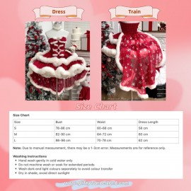 Holiday Princess Gown · Christmas Strapless Dress by Diamond Honey (DH141)