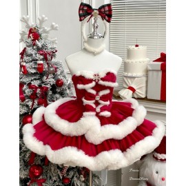 Holiday Princess Gown · Christmas Strapless Dress by Diamond Honey (DH141)
