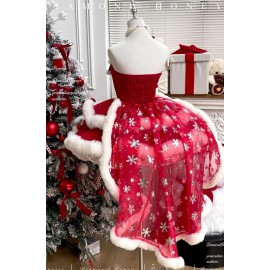 Holiday Princess Gown · Christmas Strapless Dress by Diamond Honey (DH141)