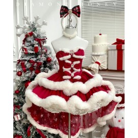 Holiday Princess Gown · Christmas Strapless Dress by Diamond Honey (DH141)