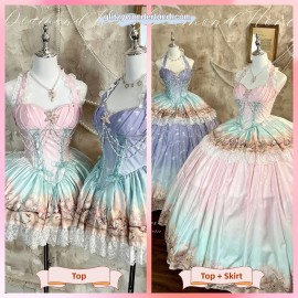 Ocean Artifact 2-Piece Set Gown by Diamond Honey (DH142)