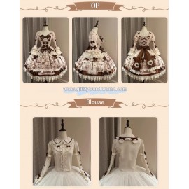 Chocolate Teddy Bear Sweet Lolita Dress by Dream Lolita (DLT05)