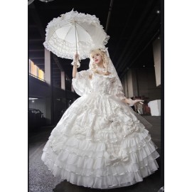Flower Bride · Gem Princess Vintage Sweet Lolita Dress by Lolita Dream (DRM05)