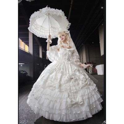 Flower Bride · Gem Princess Vintage Sweet Lolita Dress by Lolita Dream (DRM05)