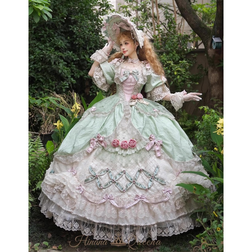 Mirror Snow White Carnival Long Elegant Style Hime Lolita Dress by Hinana Queena (HQ06)