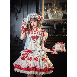 Strawberry Party Hime Lolita Dress by Hinana Queena (HQ08)