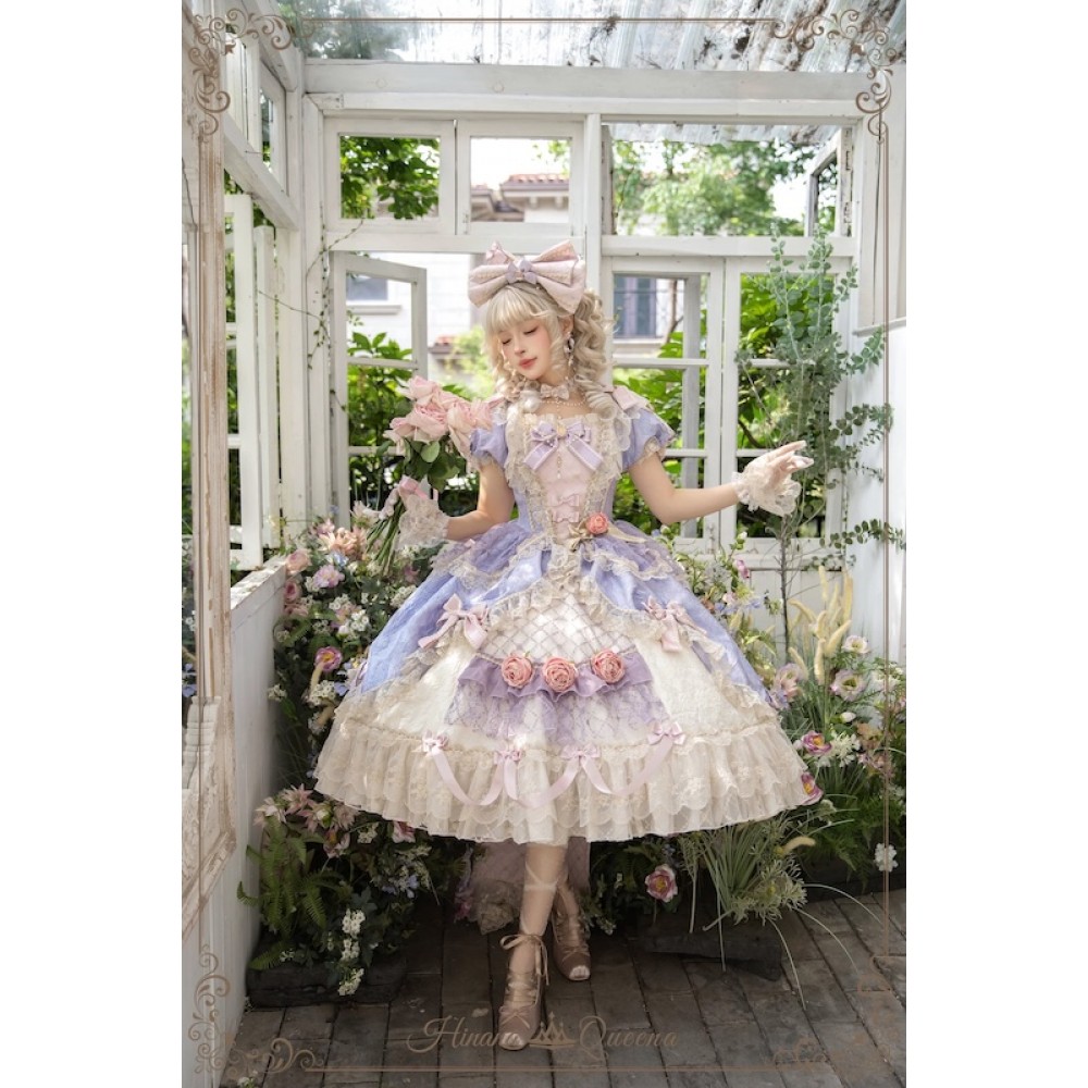 Mirror Snow White Carnival Short Elegant Style Hime Lolita Dress by Hinana Queena (HQ09)