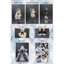 Alice's Dinner Gothic-Sweet Lolita Outfit by Hinana Queena (HQ11)