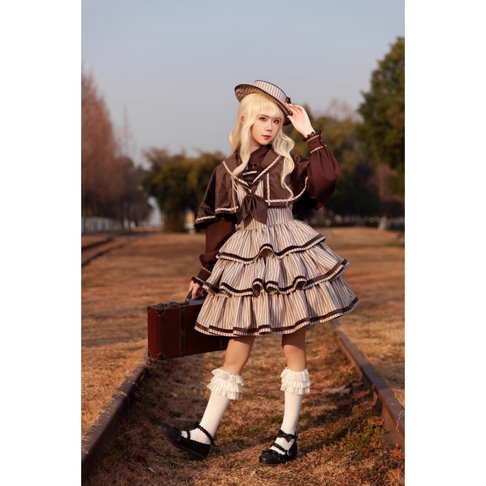 College Lolita Style Dress JSK & Cape by Infanta (INL13)