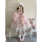 Cross Heart Knot Sweet Lolita Dress JSK & Cape (KG11)