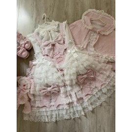 Cross Heart Knot Sweet Lolita Dress JSK & Cape (KG11)