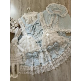 Cross Heart Knot Sweet Lolita Dress JSK & Cape (KG11)