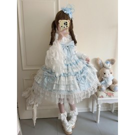 Cross Heart Knot Sweet Lolita Dress JSK & Cape (KG11)