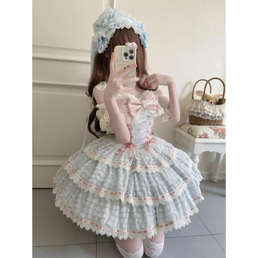Flower Note Melody Sweet Lolita Dress JSK (KG12)