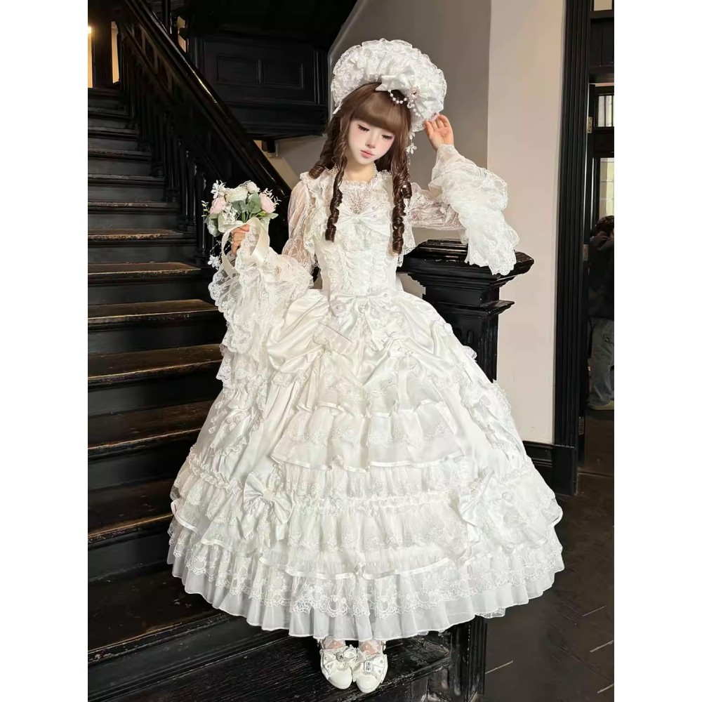 Veil Canticle Shiro Lolita Dress JSK (KG17)