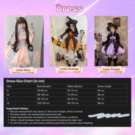 Pumpkin Lantern Halloween Lolita Dress by Lemon Honey (LH10)