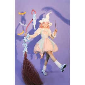 Pumpkin Lantern Halloween Lolita Dress by Lemon Honey (LH10)