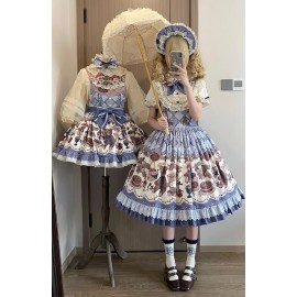 Hazelnut Bear Sweet Lolita Dress JSK  (LBC01)