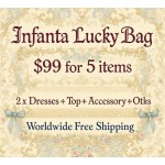 Infanta Lucky Bag 2 Dresses + 1 Top + 1 Accessory + Otks (INL5)