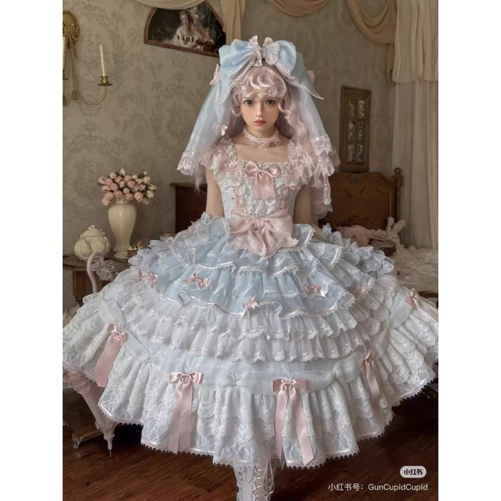 Rose Courtyard Classic Lolita Dress JSK / OP by Mademoiselle Pearl (FPB05)