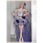 Swan Wonderland Fairy Dress - Color Purple Large Set Size L (C101)