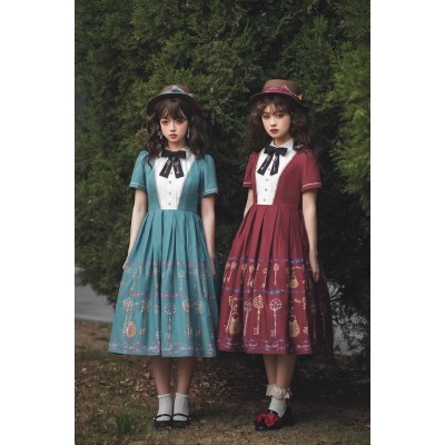 Antique Key Classic Lolita Dress OP by Miss Point (MPD03OP)