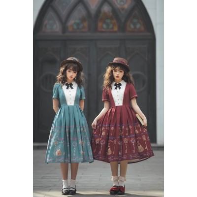 Antique Key Classic Lolita Dress OP by Miss Point (MPD03OP)