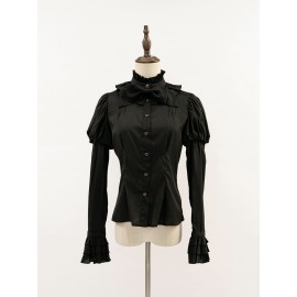 Dragon Bone Lily Gothic Lolita Blouse by N.N.Star (NNS02)