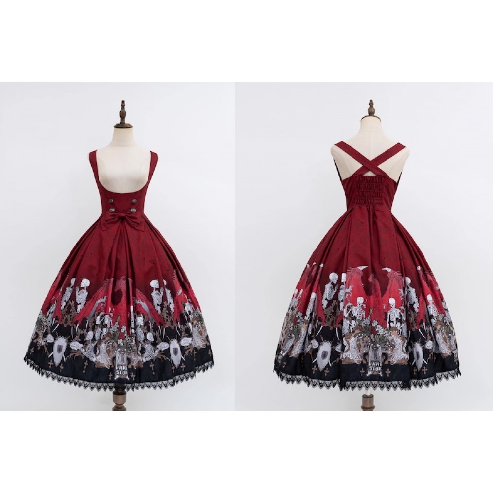 Dragon Bone Lily Gothic Lolita Dress JSK by N.N.Star (NNS01)