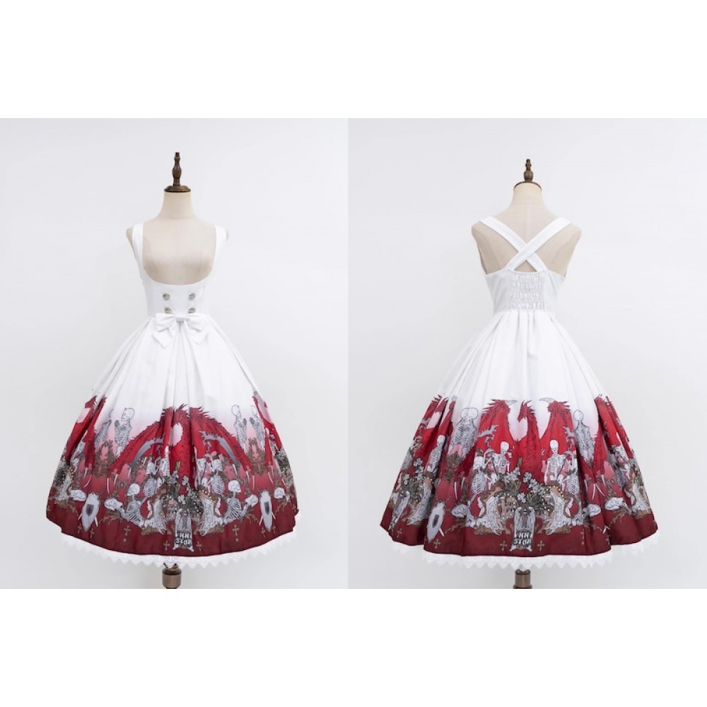 Dragon Bone Lily Gothic Lolita Dress JSK by N.N.Star (NNS01)